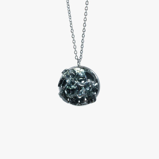 Cluster Necklace - Medium Black Cluster Cleveland Street Glass 