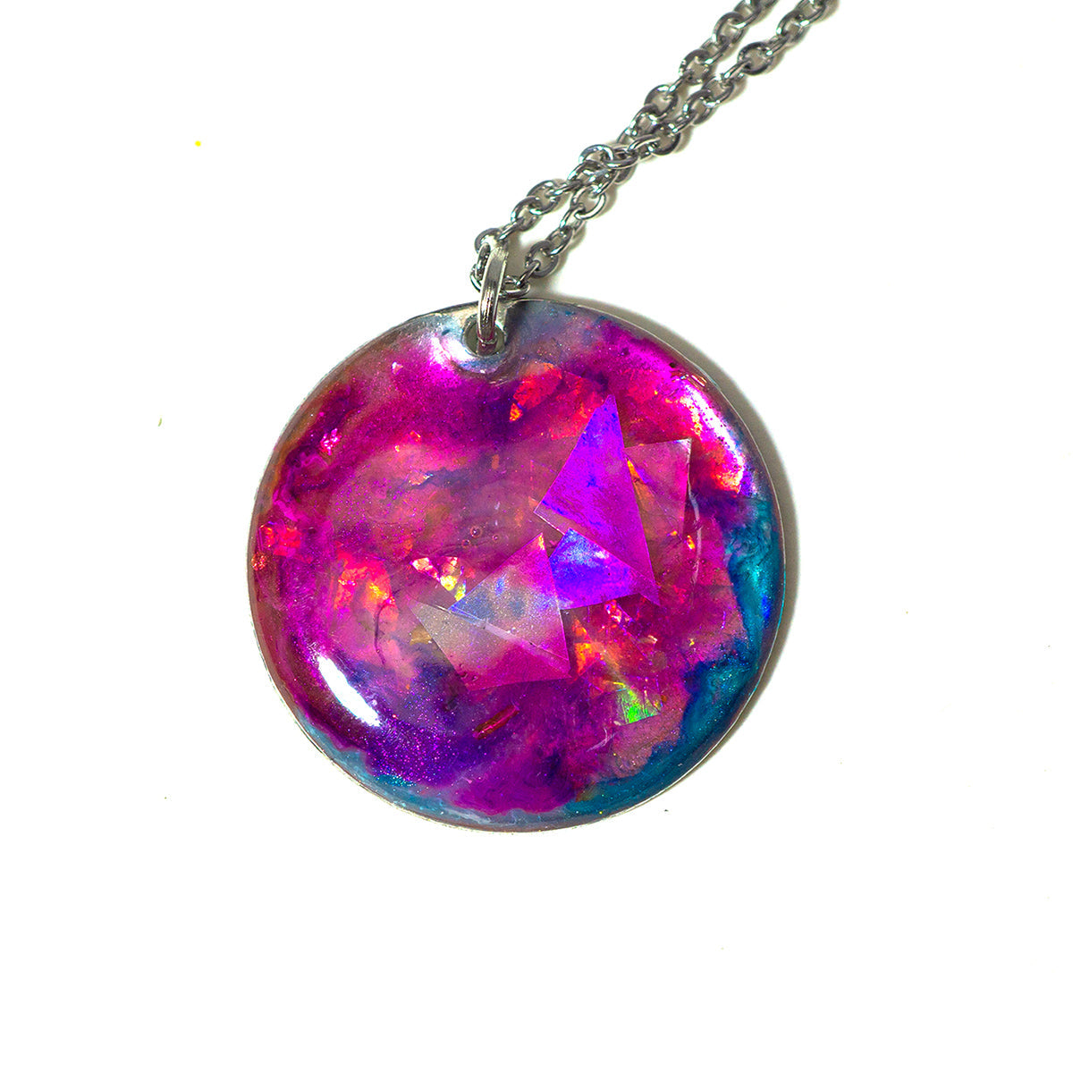 Purple and Pink Color Study Necklace Deanna Dot Store 
