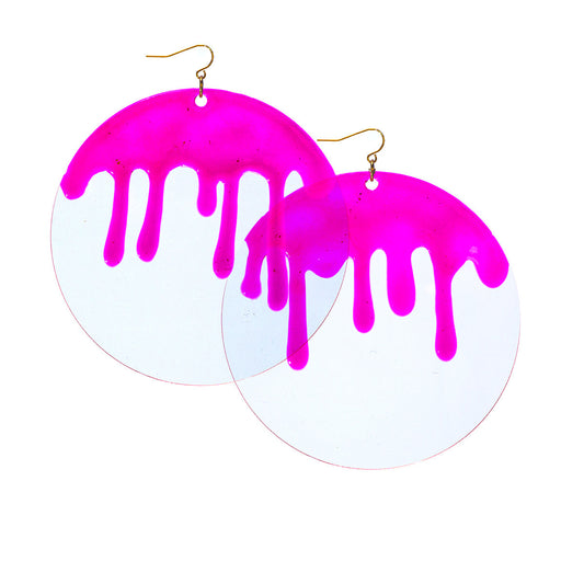 Goo Earrings - Pink No.3 Deanna Dot Store 