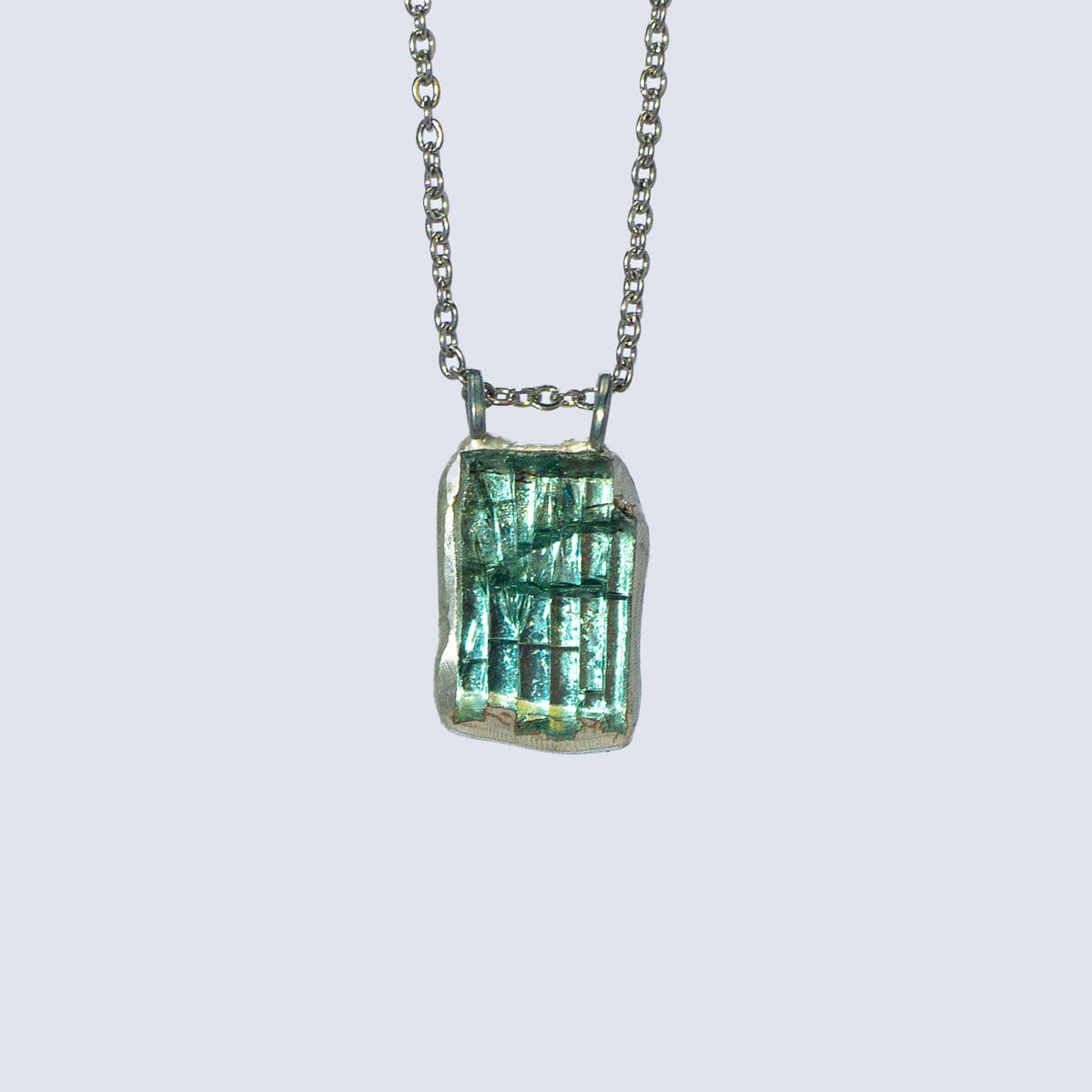 Auto Glass Necklace - Mini Mirror - No.247 Necklaces Deanna Dot Store 