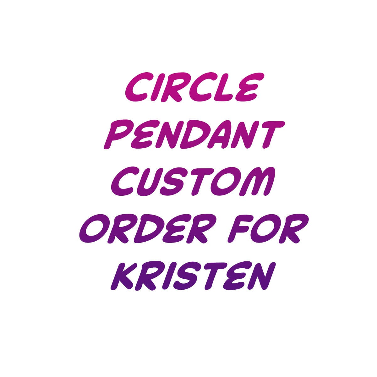 Custom Necklace for Kristen Necklaces Deanna Dot Store 