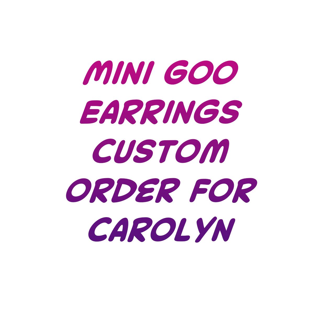Mini Goo Earrings Deanna Dot Store 